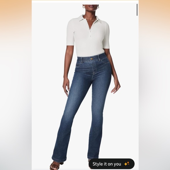 SPANX Denim - SPANX SPANXSHAPE™ EVERYWEAR FLARE JEANS Authentic Blue 2X SOLD OUT ON SITE